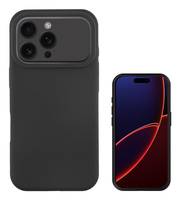 Zwei schwarze Smartphones; links zeigt eines die Rückseite mit drei Kameras, rechts ist ein rot-schwarzer Bildschirm zu sehen.