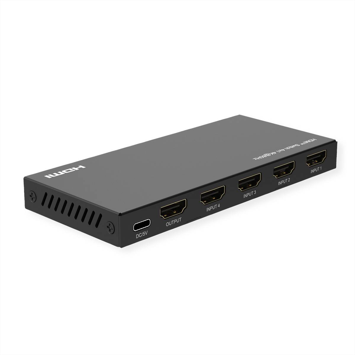 ROLINE 4K HDMI Switch, 4-fach, mit Fernbedienung