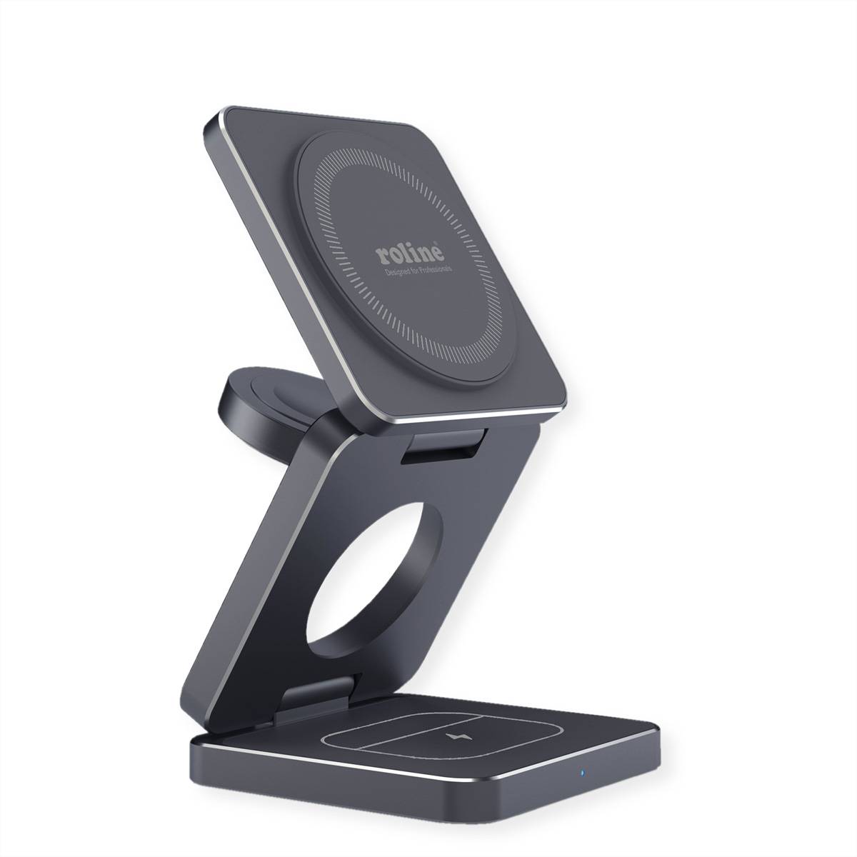 ROLINE 3-in-1 Induktions-Ladestation, faltbar, für Samsung