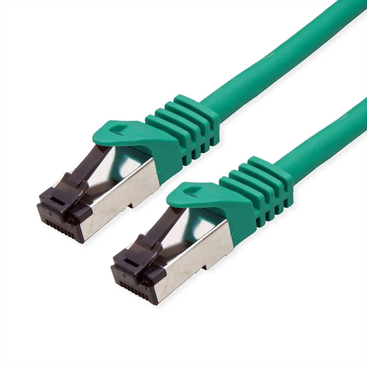 VALUE S/FTP-(PiMF-) Patchkabel Cat.8 (Class I), LSOH, Litzendraht, grün, 2 m