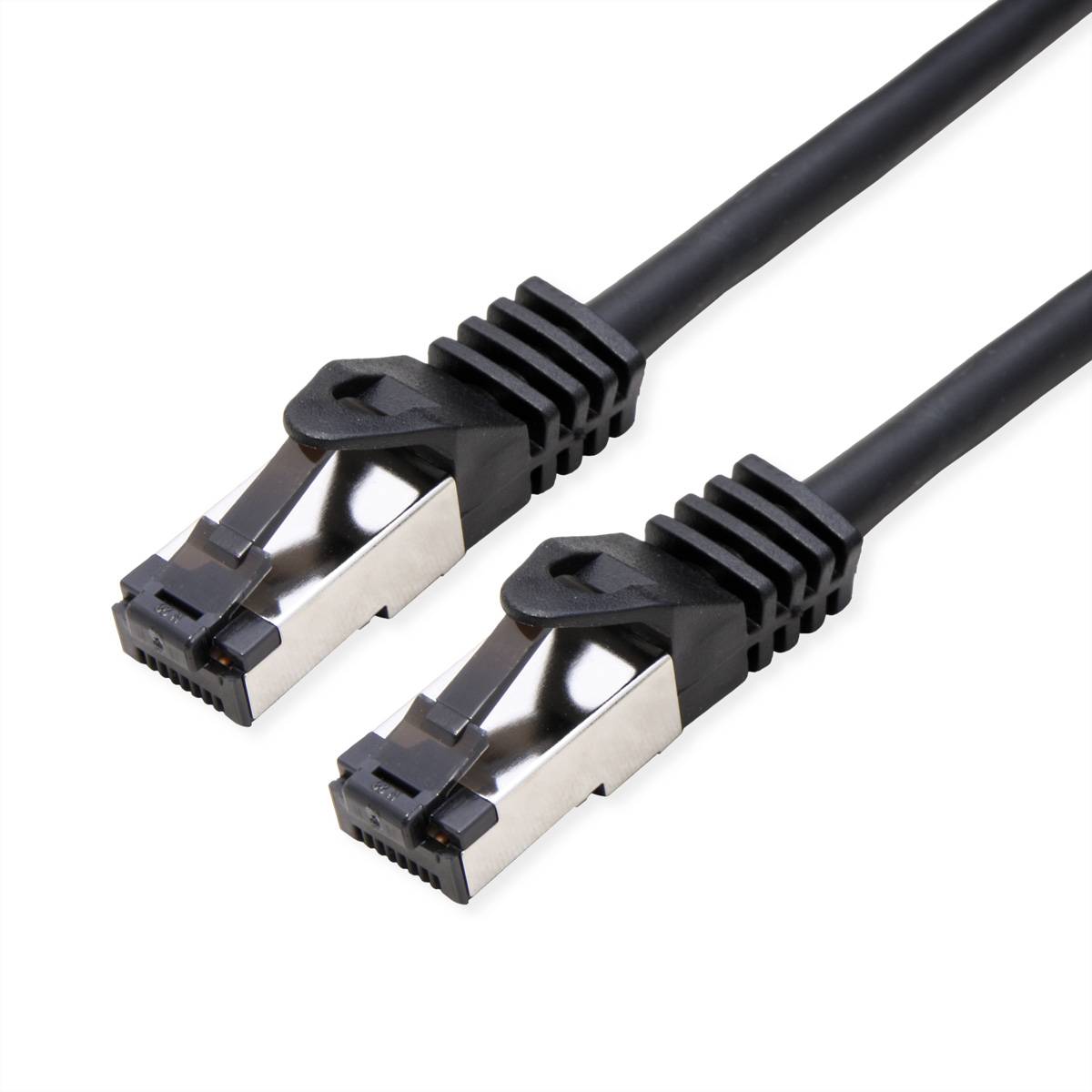 VALUE S/FTP-(PiMF-) Patchkabel Cat.8 (Class I), LSOH, Litzendraht, schwarz, 3 m