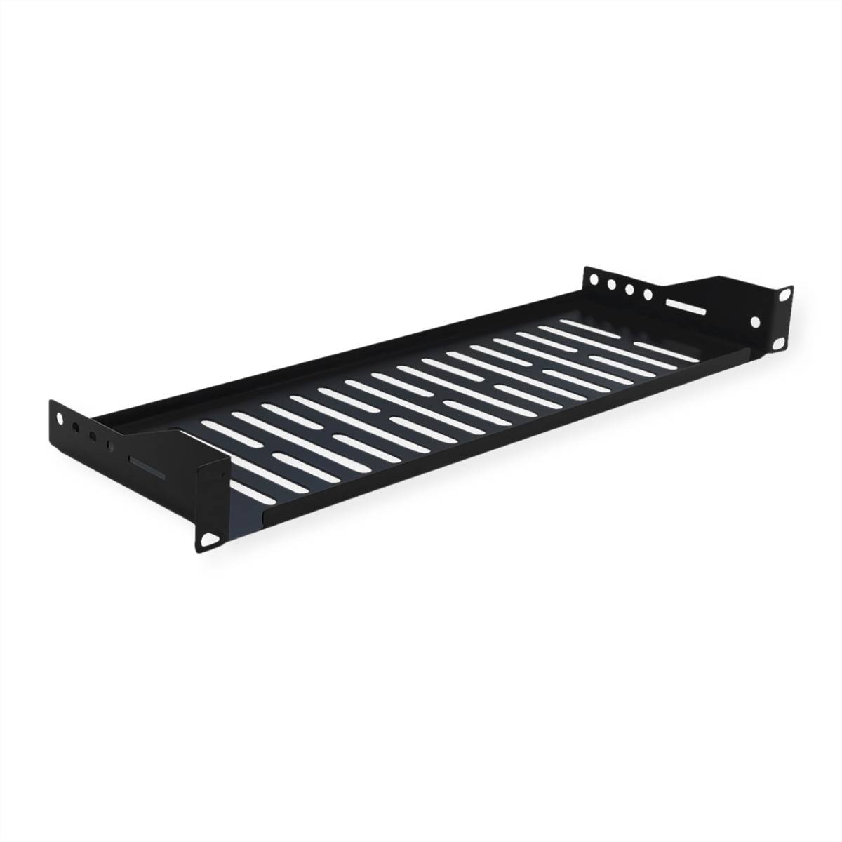 VALUE 19-Zoll-Geräteträger 1 HE, T: 150mm, max. 10 kg, U-Form, schwarz