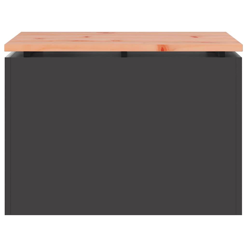 vidaXL Gartenbank Schwarz 60 x 40 x 43 cm