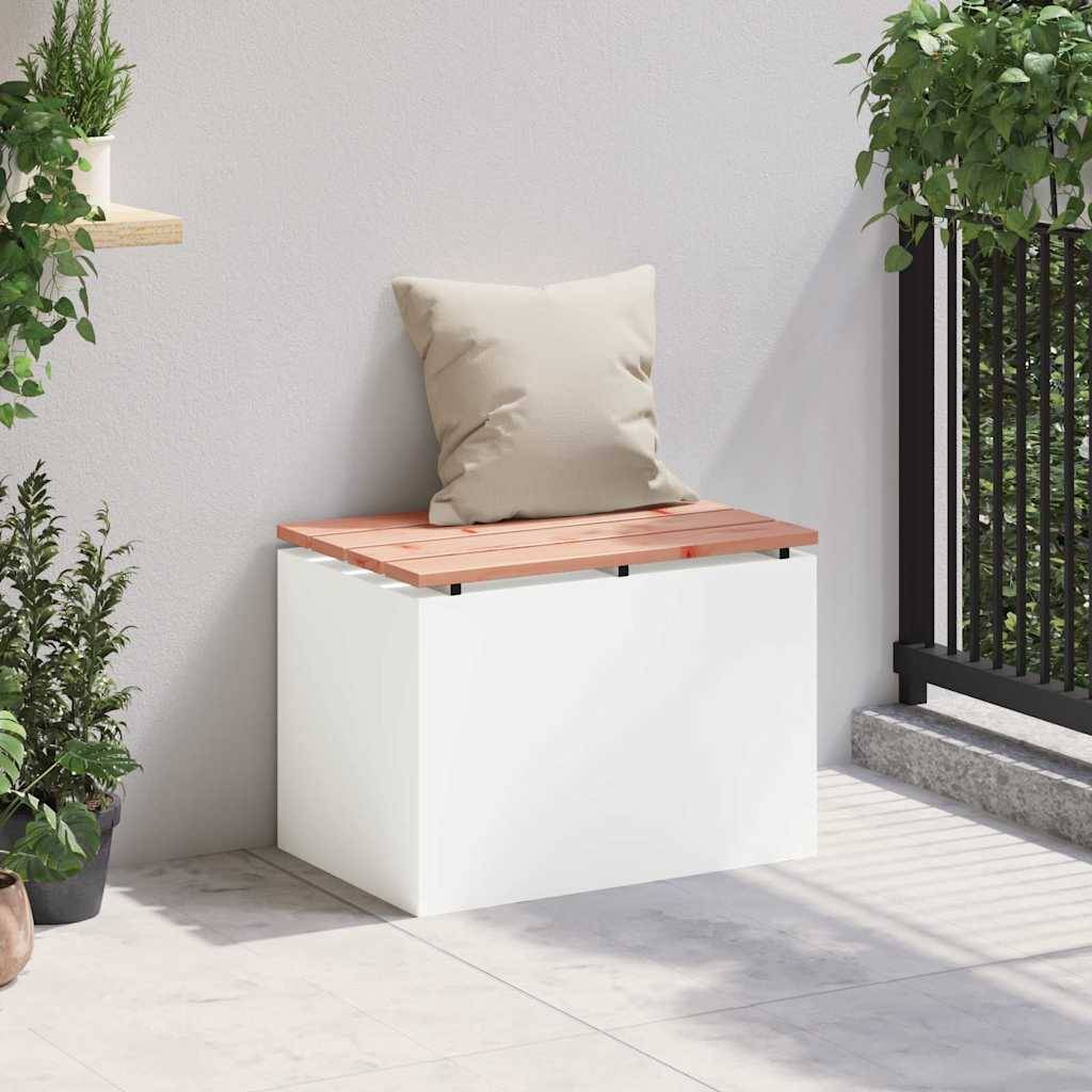 vidaXL Gartenbank Weiß 60 x 40 x 43 cm