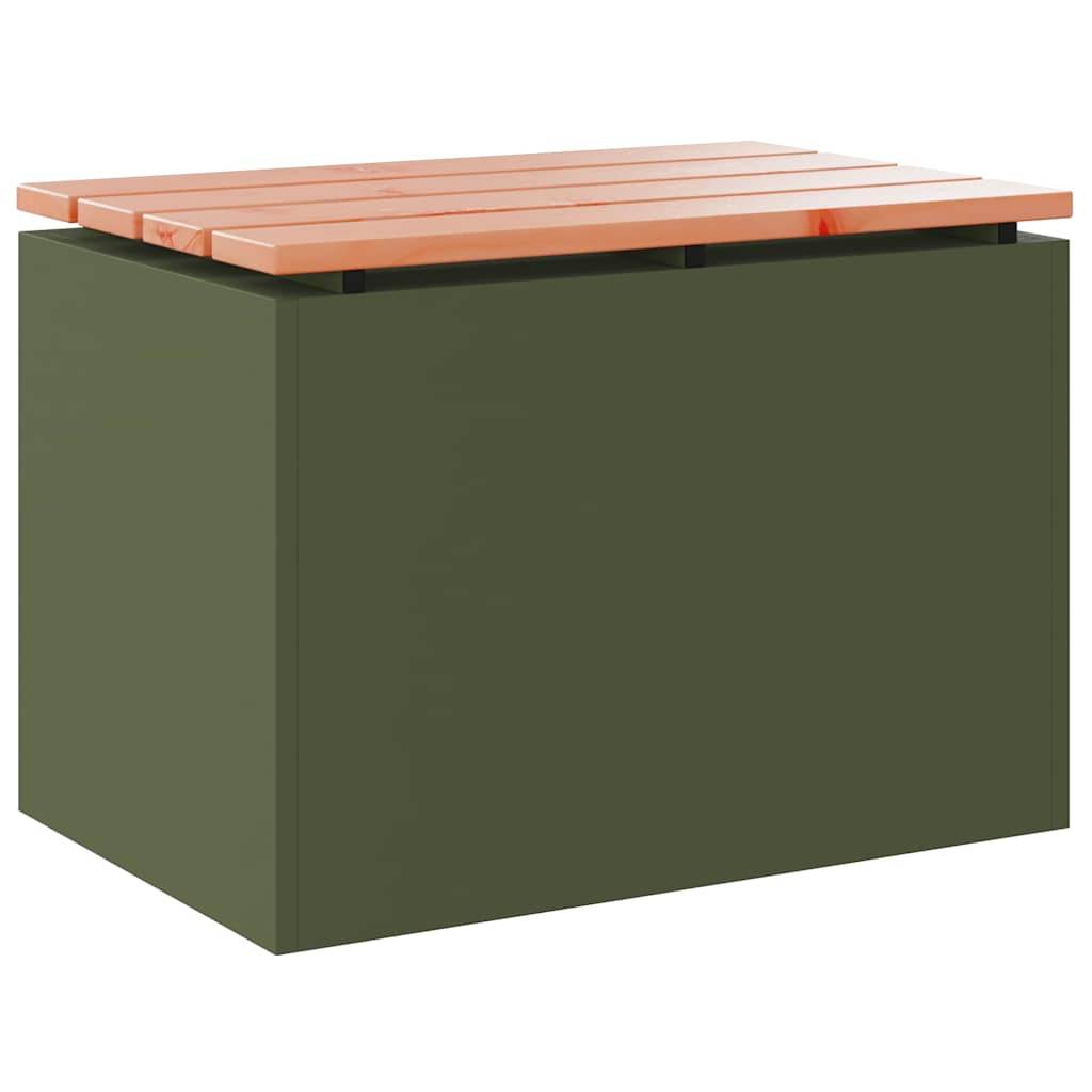 vidaXL Gartenbank Olive Grün 60 x 40 x 43 cm