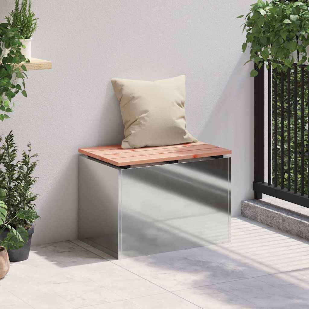 vidaXL Gartenbank Verzinkter Stahl 60 x 40 x 43 cm
