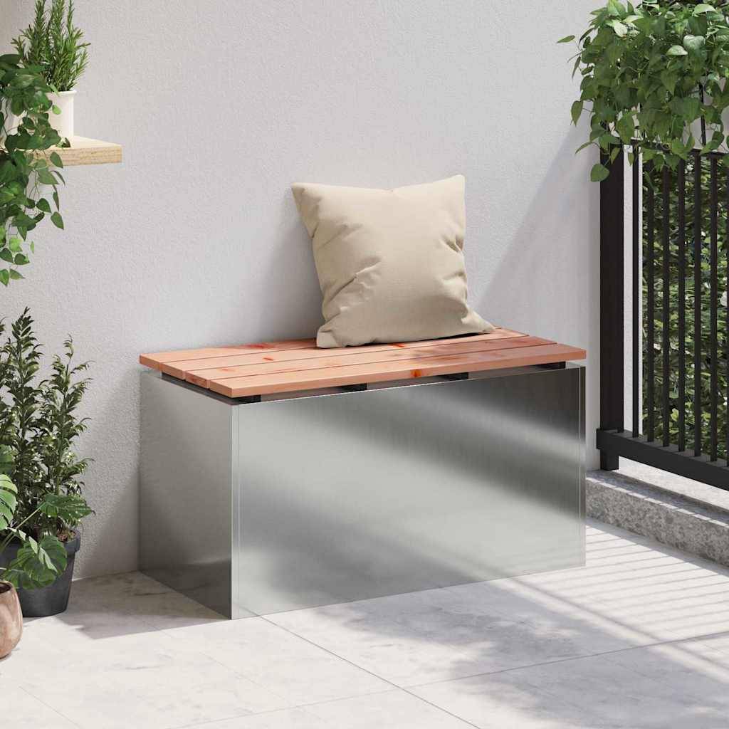 vidaXL Gartenbank Verzinkter Stahl 80 x 40 x 43 cm