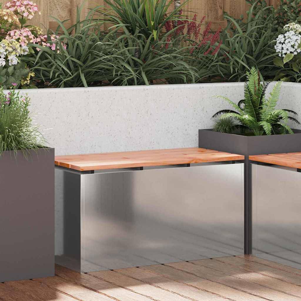 vidaXL Gartenbank Verzinkter Stahl 80 x 40 x 43 cm
