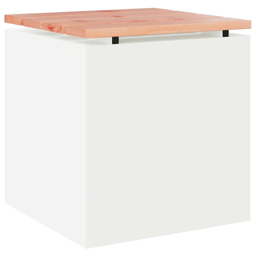 vidaXL Gartenbank Weiß 40 x 40 x 43 cm