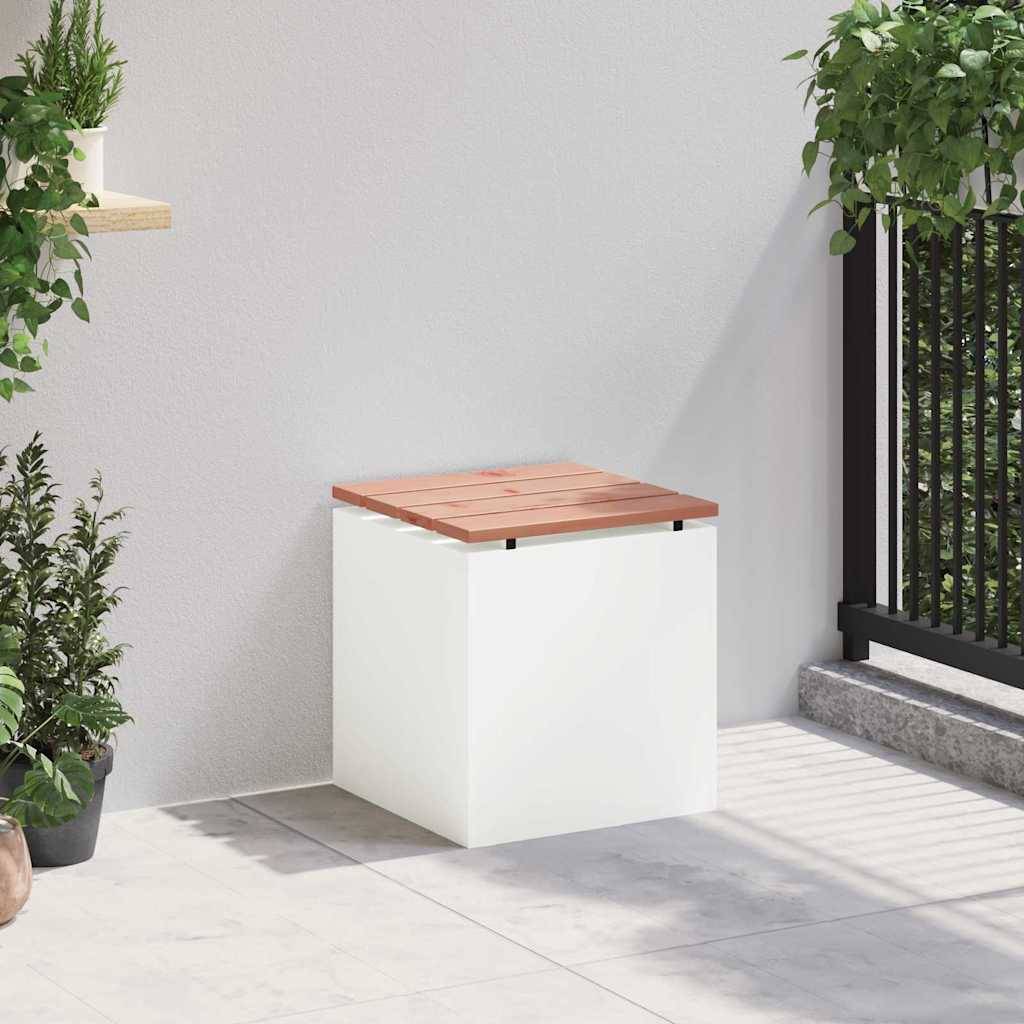 vidaXL Gartenbank Weiß 40 x 40 x 43 cm