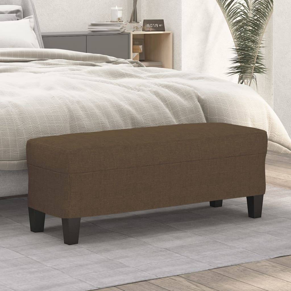 vidaXL Sitzbank Braun 100x35x41 cm Stoff