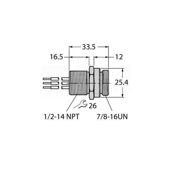 Turck Einbauflansch RSFV48-0.3 #6611022