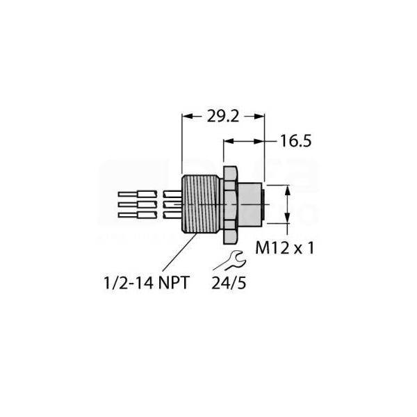 Turck Einbauflansch FKV48-0.3M #6611025