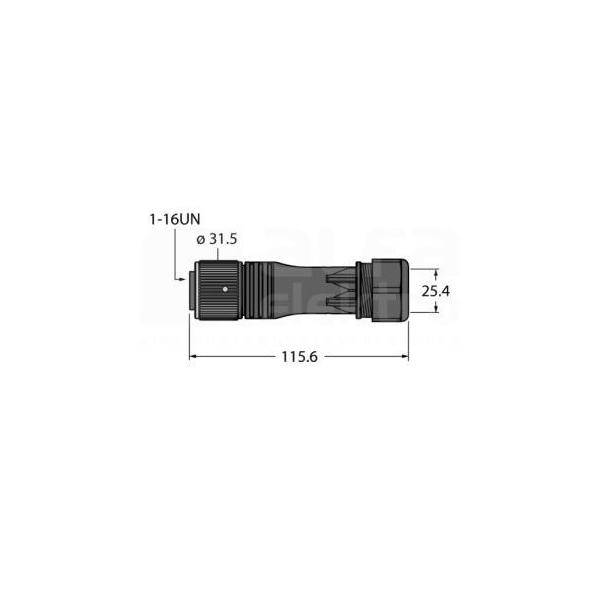 Turck Rundsteckverbinder B716B61-0/21