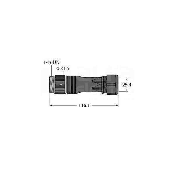 Turck Rundsteckverbinder BS716B61-0/21