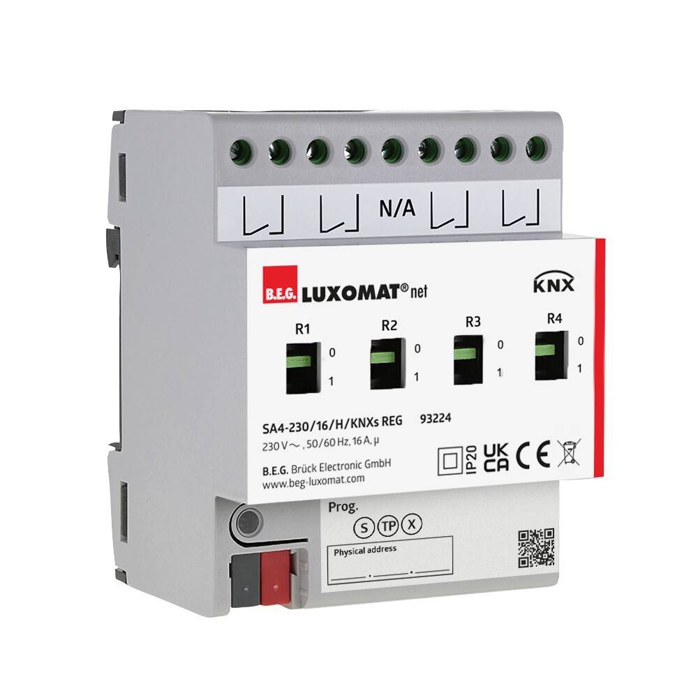 BEG Brück Electronic Schaltaktor SA4 -230/16H/KNXsREG