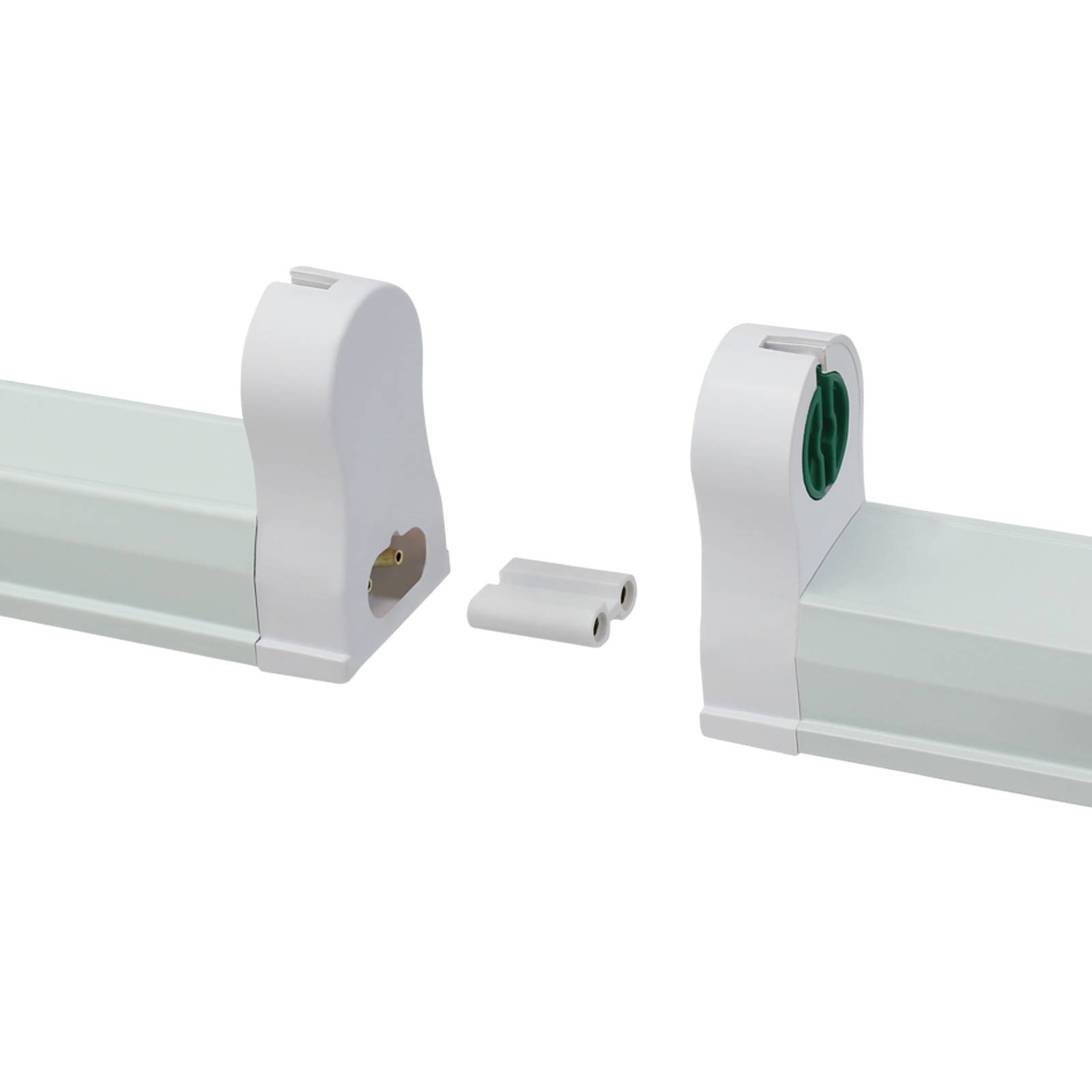 25er Pack Spectrum LED Fassung Halterung T8 Lichtleiste 60cm für LED Röhren G13 Kunststoff verbindbar