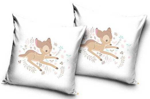 Disney Bambi Samt Kissenbezug 40x40 cm