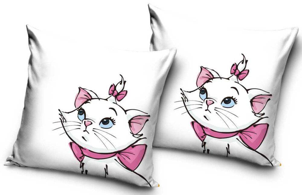 Disney Marie Katzen Kissenbezug 40x40 cm Samt