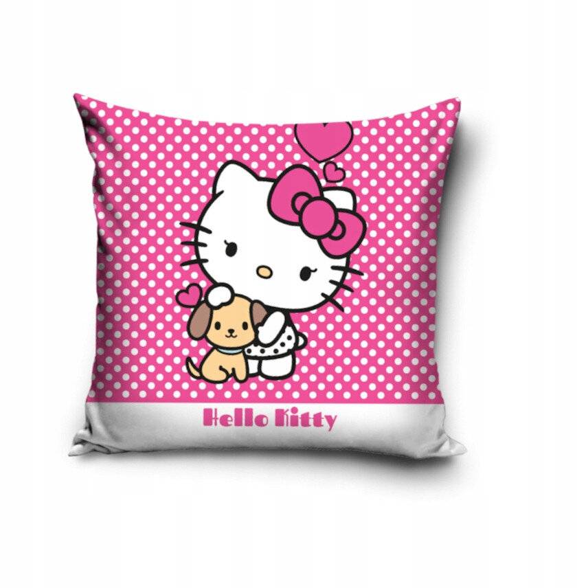 Hello Kitty Dots Samt-Kissenbezug 40x40 cm
