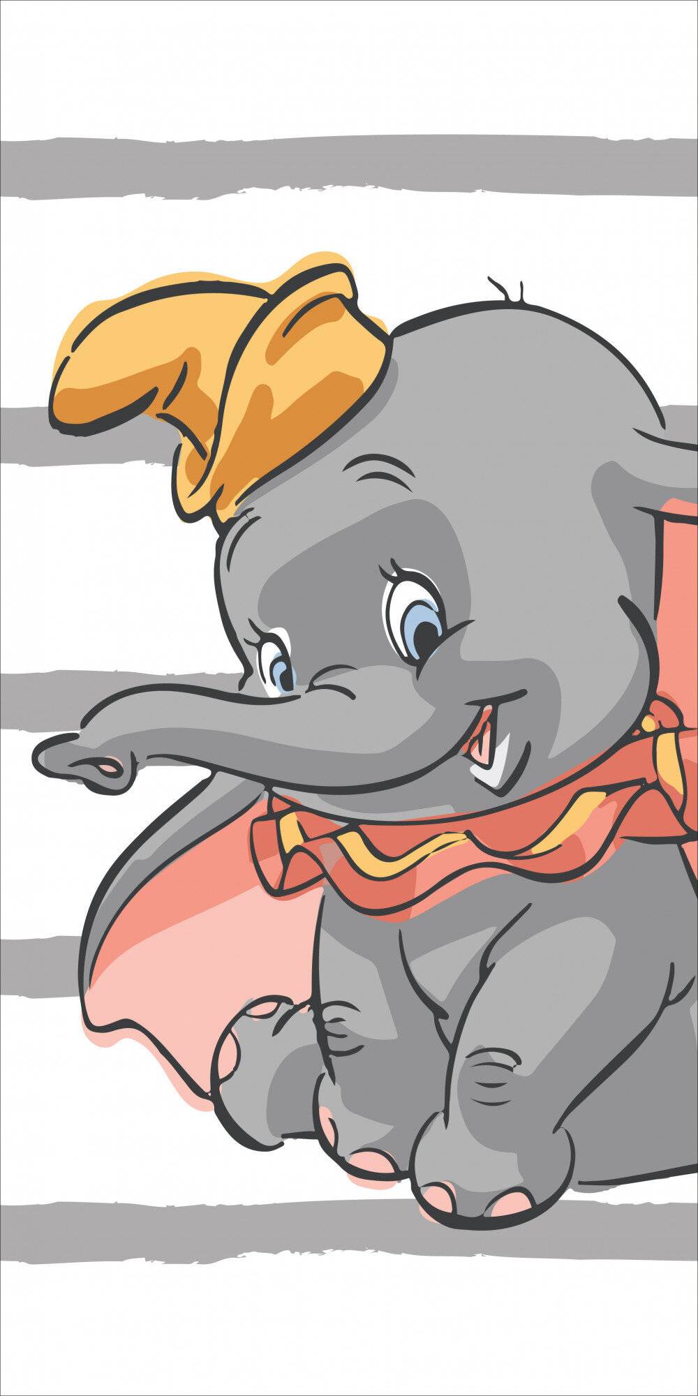 Disney Dumbo Badetuch, Strandtuch Stripe 70*140cm