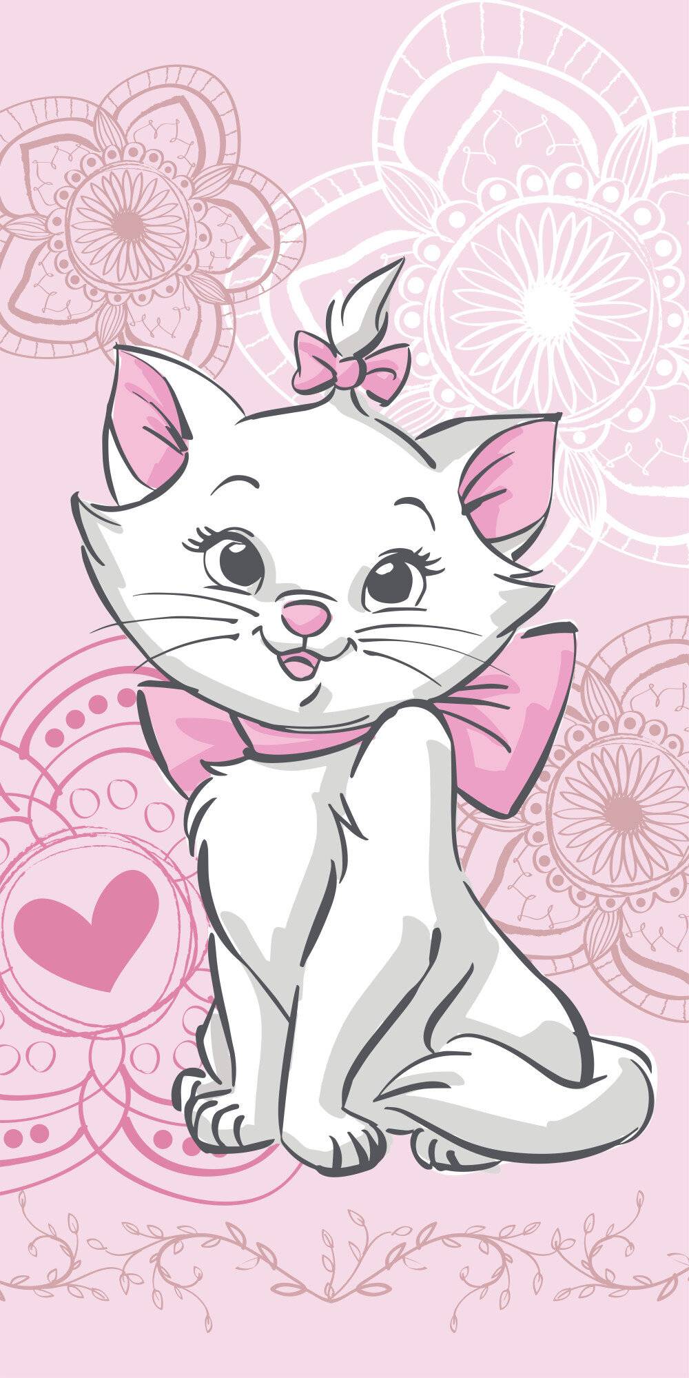 Disney Marie Aristocat Badehandtuch, Strandtuch 70x140cm