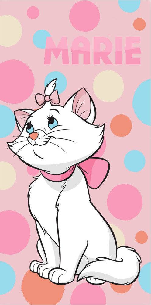 Disney Marie Bubble Katzenbadetuch, Strandtuch 70x140cm