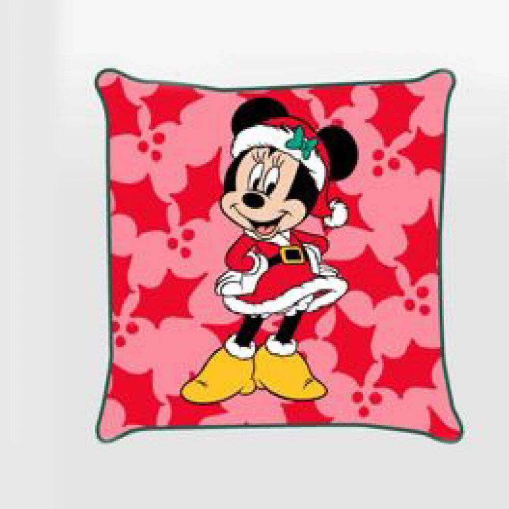 Disney Minnie Holly Weihnachten Dekokissenbezug 40x40 cm Samt