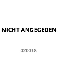 Das Bild zeigt deutschen Text 'NICHT ANGEGEBEN' über der Nummer '020018' auf einem einfarbigen Hintergrund.