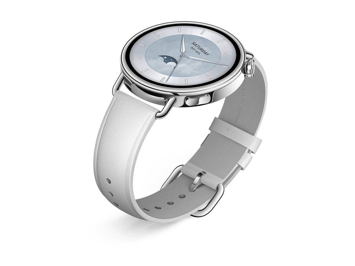 Xiaomi Watch S4 - 41 mm - intelligente Uhr mit Riemen - Leder - Handgelenkgröße: