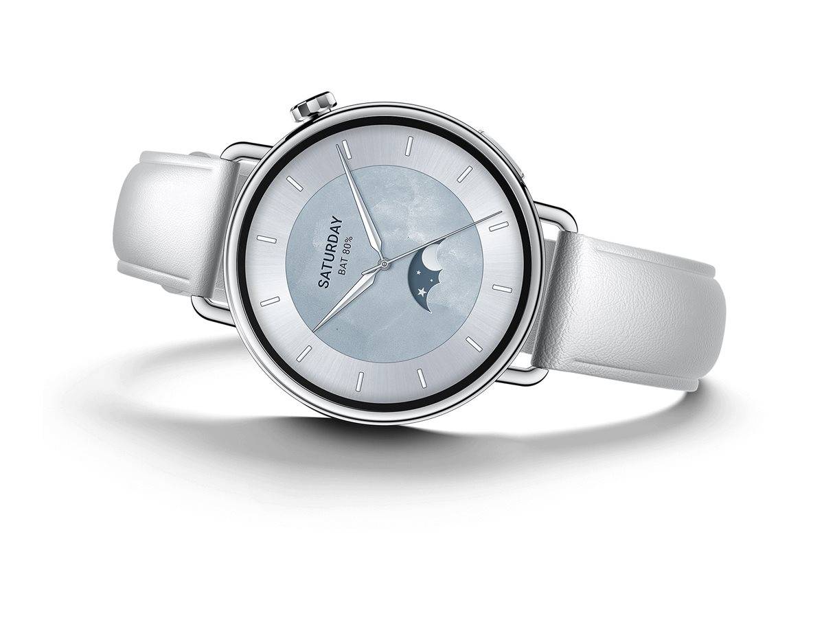 Xiaomi Watch S4 - 41 mm - intelligente Uhr mit Riemen - Leder - Handgelenkgröße:
