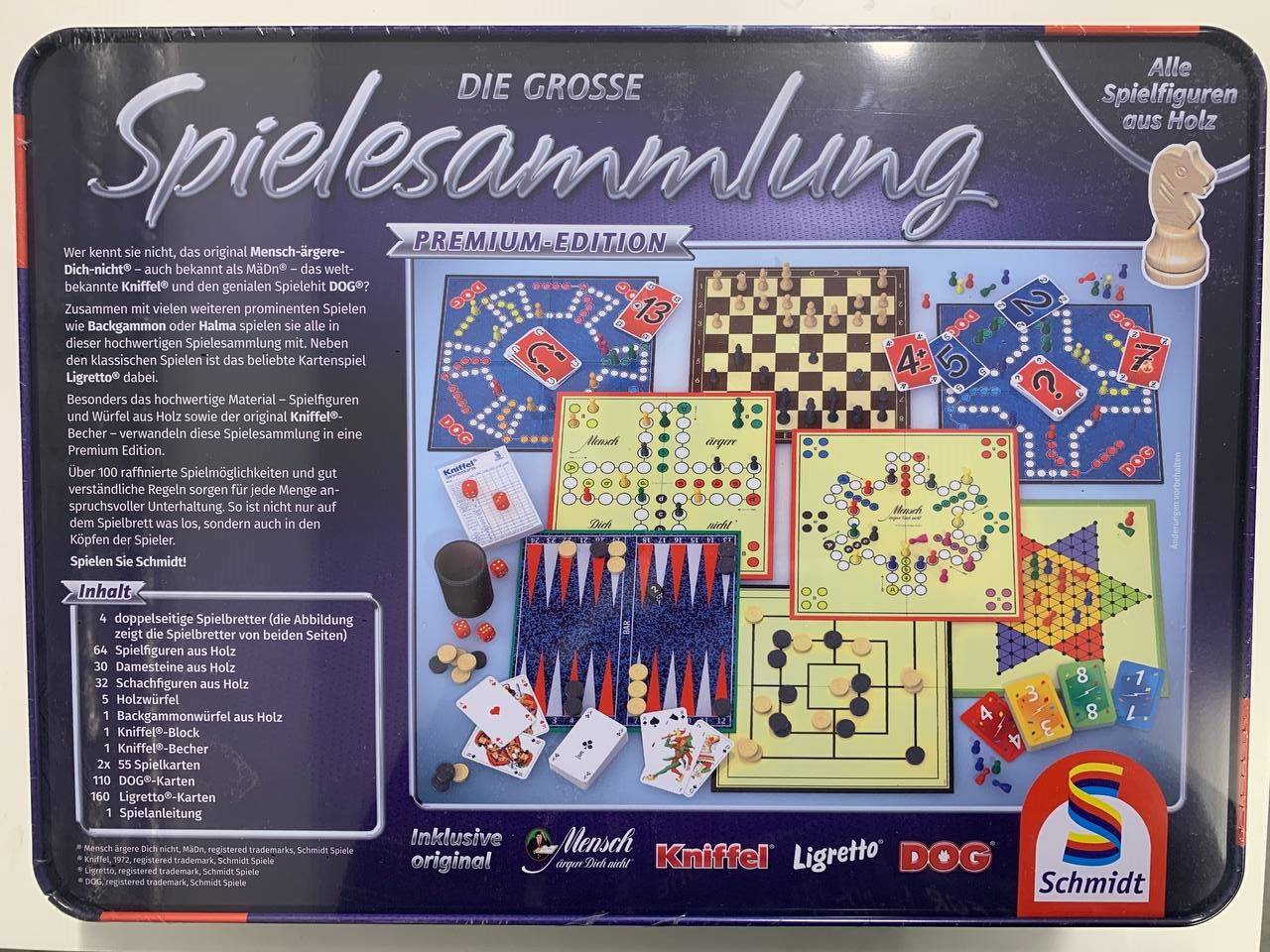 Schmidt Spiele Die große Spielesammlung in der Metalldose