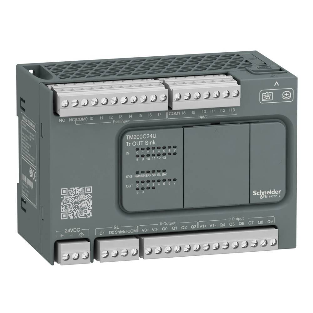Schneider Electric M200 24I/O, Dc24, 14 In, TM200C24U
