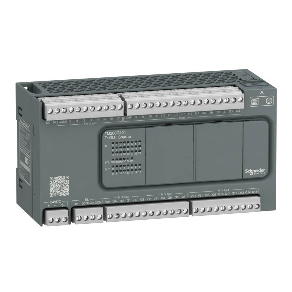 Schneider Electric M200 40I/O,Dc24, 24 In, TM200C40T