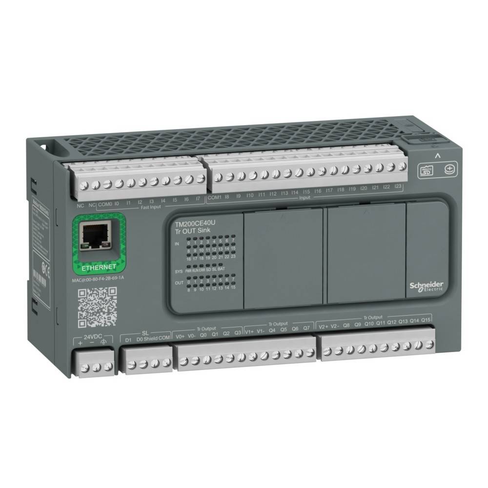 Schneider Electric M200 40I/O,Dc24,24 In,16 TM200CE40U