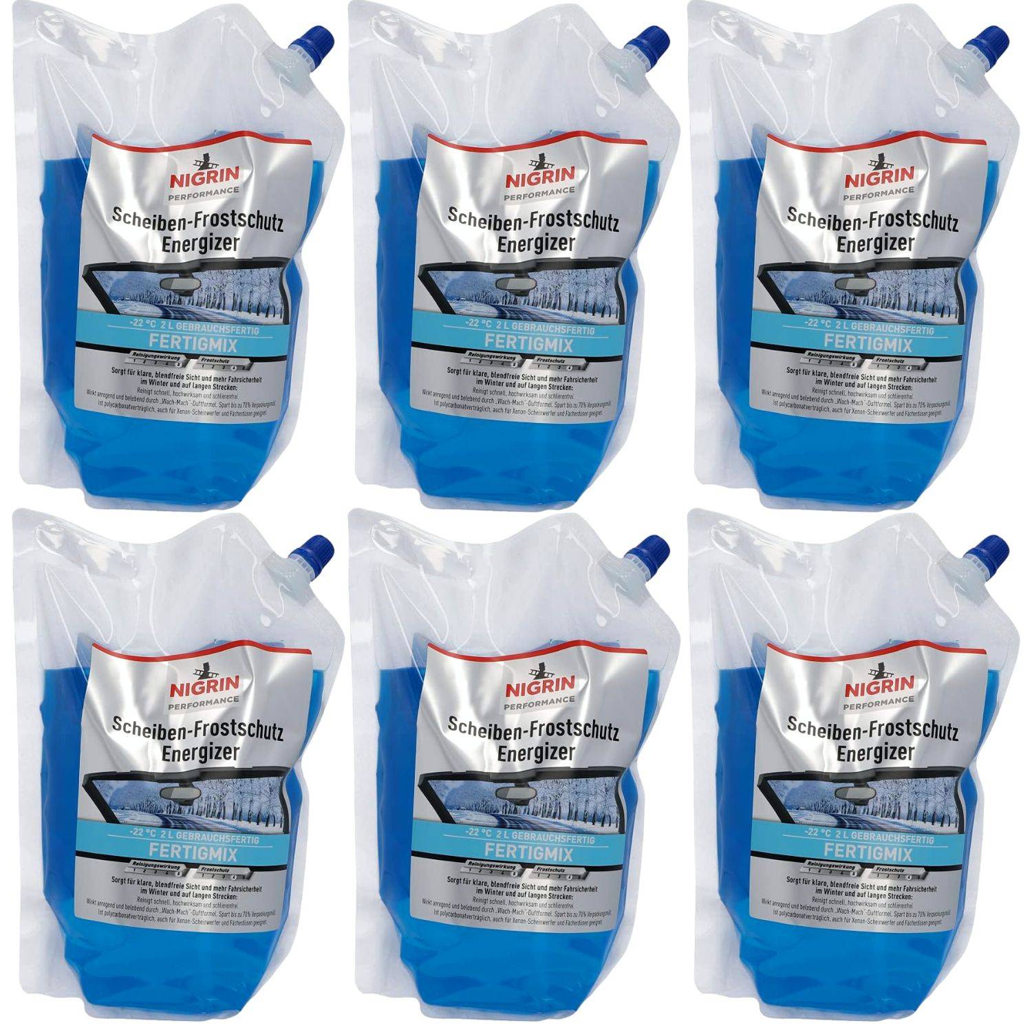 Nigrin 12L Scheiben-Frostschutz -22°C Scheiben-Reiniger für Scheiben-Waschanlage