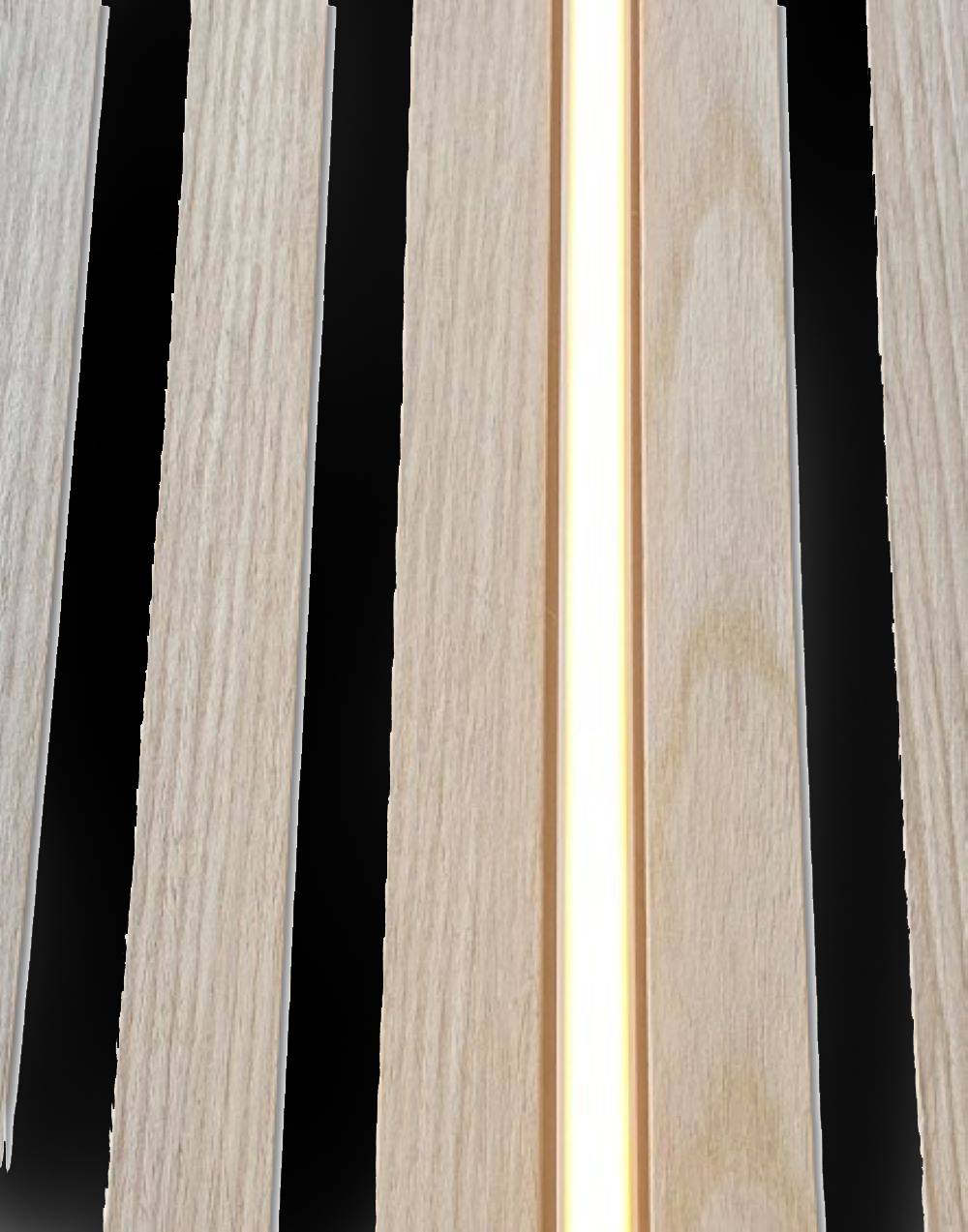 3453 LED Leuchte 50cm weiß Kunststoff Schiene als Zusatz Warm Weiß