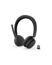 Lenovo 6550 Headset On-Ear Bluetooth kabellos aktive Rauschunterdrückung Schwarz Zertifiziert für Microsoft Teams