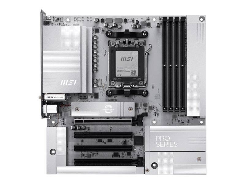 MSI PRO B850M-A WIFI PZ - Motherboard - micro ATX - Socket AM5 - AMD B850 Chipsatz - USB 3.2 Gen 2, USB-C 3.2 Gen2, USB 3.2 Gen 1 - 5 Gigabit