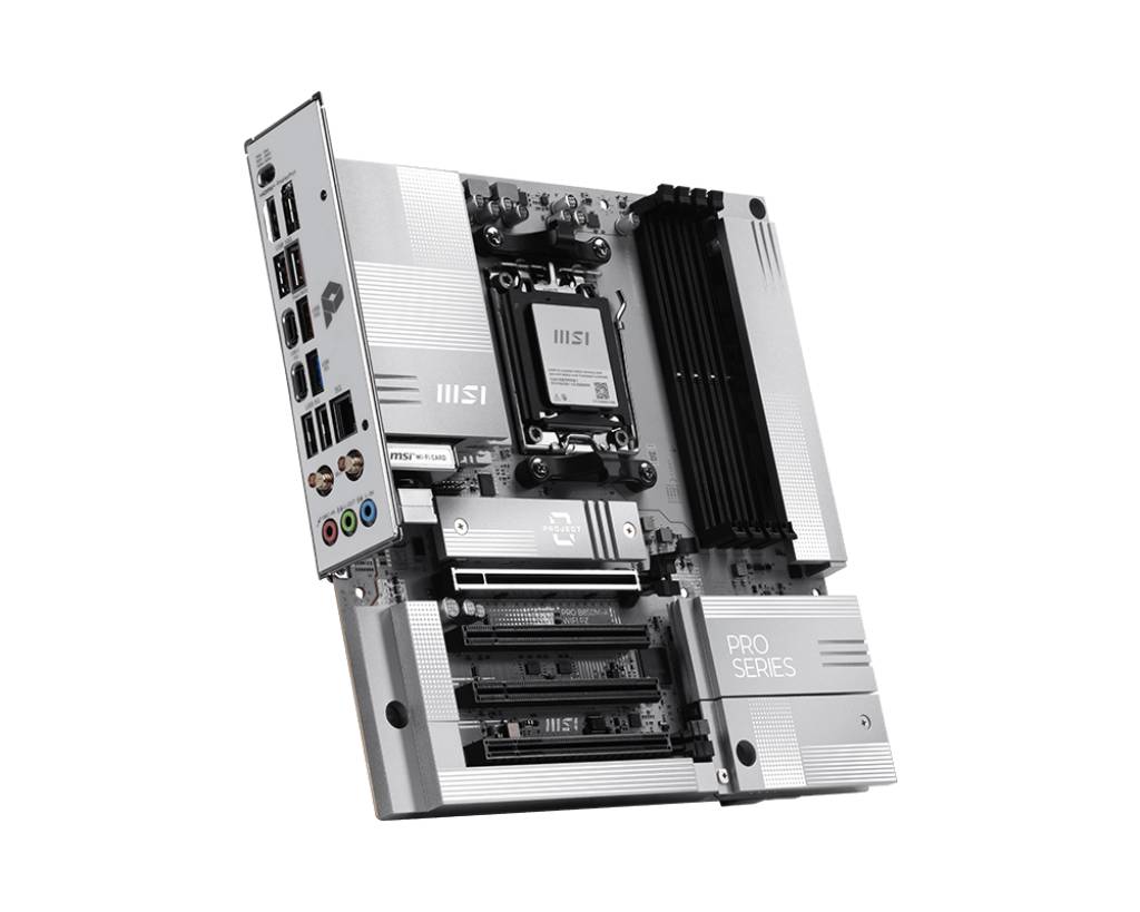 MSI PRO B850M-A WIFI PZ - Motherboard - micro ATX - Socket AM5 - AMD B850 Chipsatz - USB 3.2 Gen 2, USB-C 3.2 Gen2, USB 3.2 Gen 1 - 5 Gigabit
