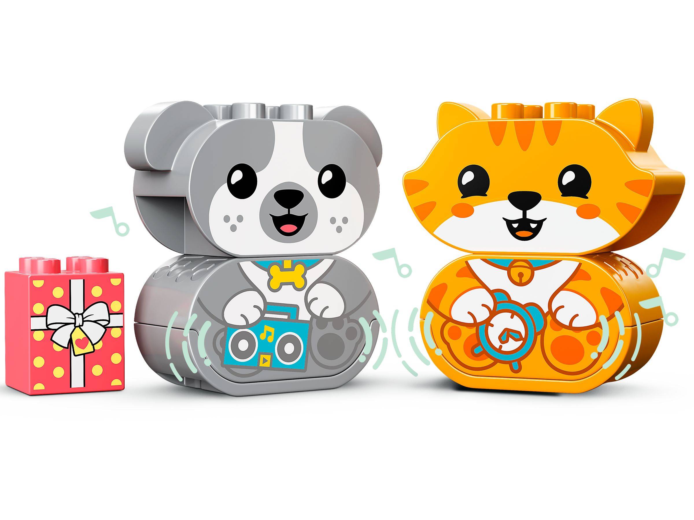 LEGO® DUPLO® 10977 Mein erstes Hündchen & Kätzchen – mit Ton