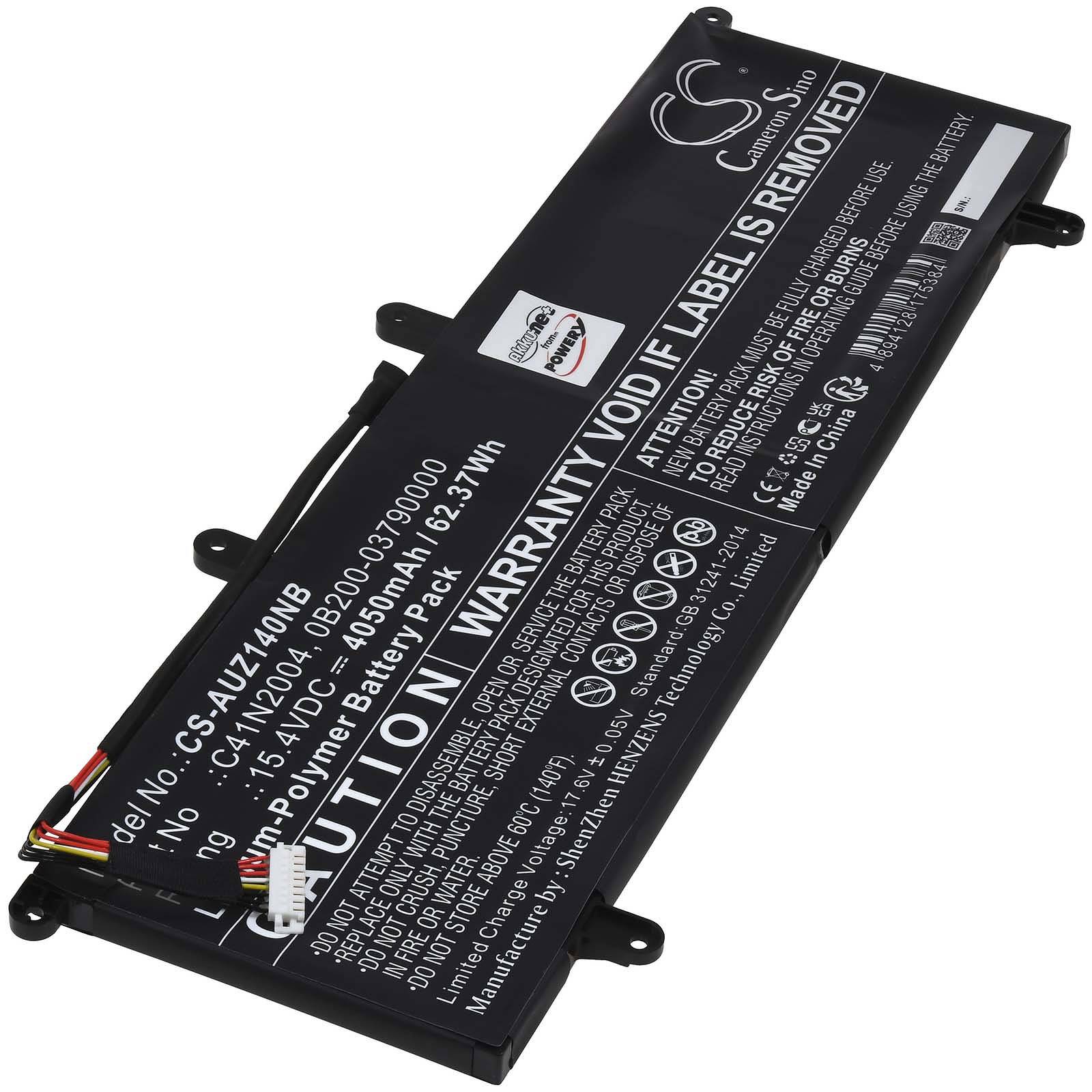 Powery Akku passend für Laptop Asus ZenBook Duo 14 UX482 14 UX482EA 14 UX482EG Typ C41N2004, 15,4V, Li-Polymer