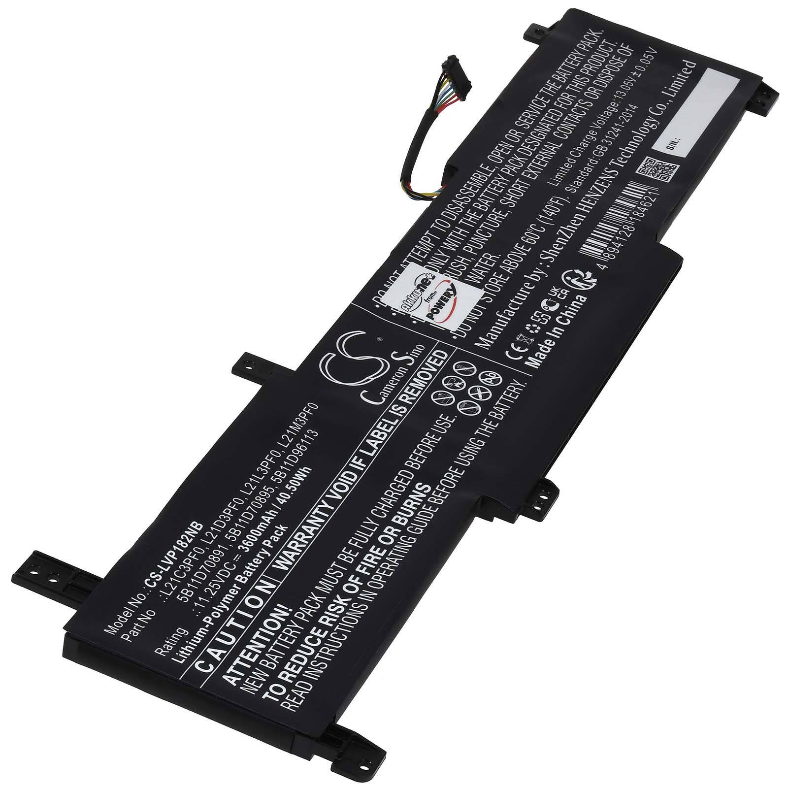 Powery Akku passend für Laptop Lenovo IdeaPad 1 15IJL7 IdeaPad 1 15IGL7 Typ L21M3PF0, 11,25V, Li-Polymer