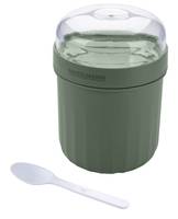 Fackelmann Speisebehälter Müsli To Go gruen/weiß 0.5 l