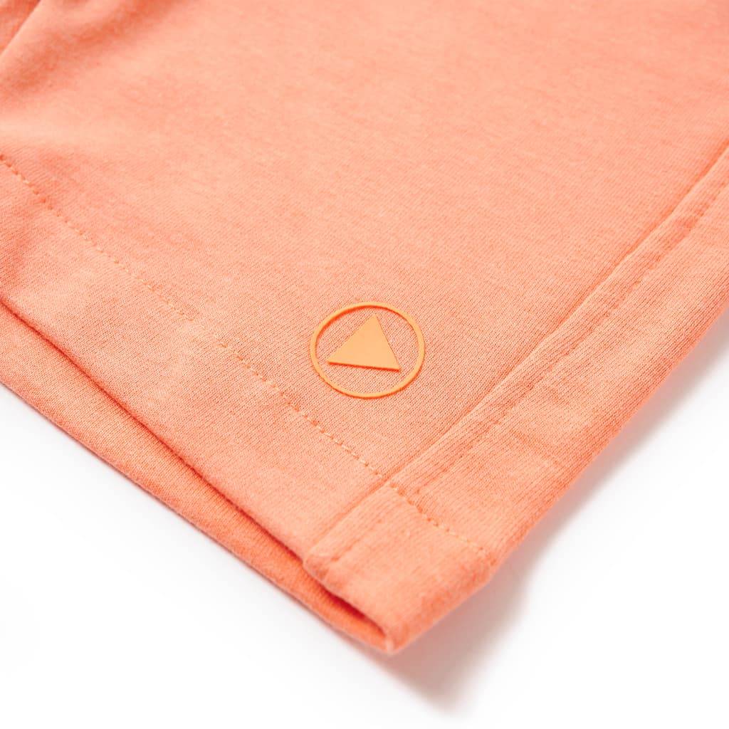 Kindershorts mit Kordelzug Neonorange 140