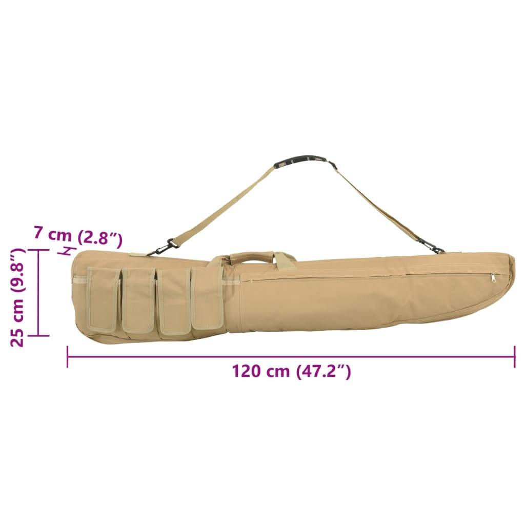 vidaXL Gewehrtasche mit Schultergurt 120 cm Oxford-Gewebe
