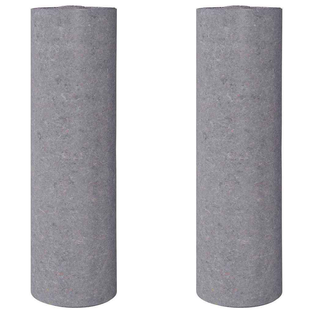 vidaXL Rutschfeste Malervliese 2 Stk. 50 m 220 g/m² Grau