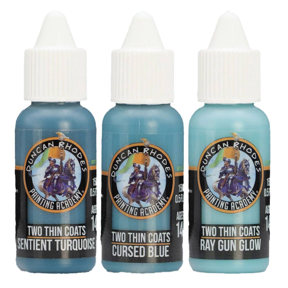 Two Thin Coats Acryl Miniaturenfarben (Wave 2) Triads Turquoise - 3 x 15 ml