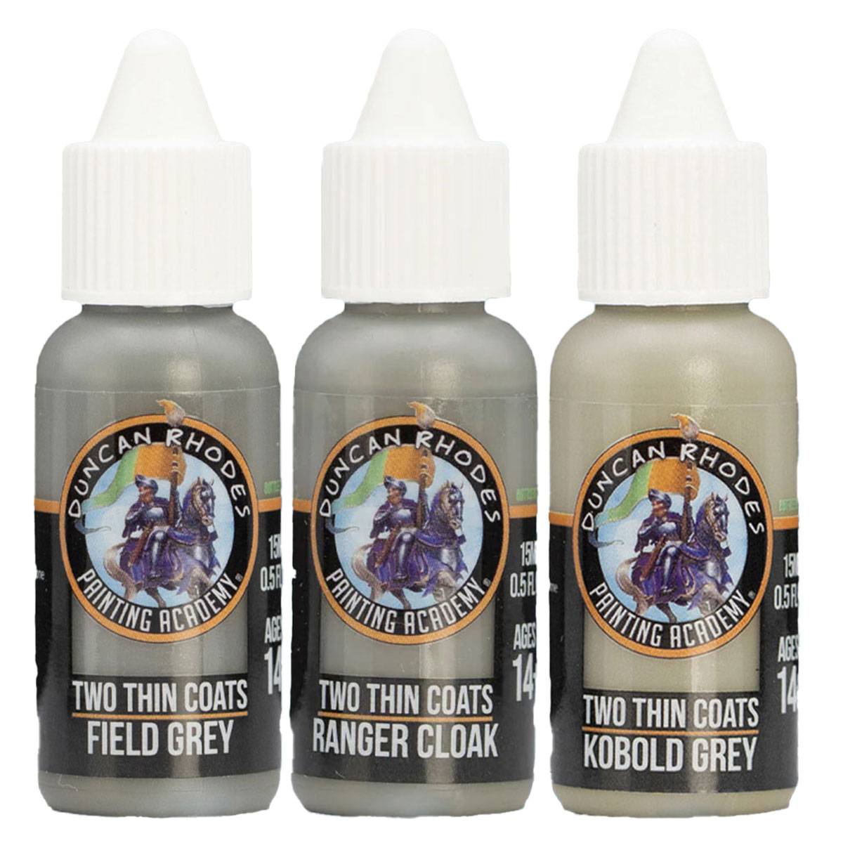 Two Thin Coats Acryl Miniaturenfarben (Wave 2) Triads Grey/Green - 3 x 15 ml