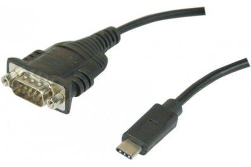 USB 2.0 Typ C zu RS232 Serial Adapter, USB St. C/ St. DB9, 1,0 m